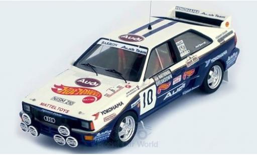 Audi Quattro 1/43 Trofeu quattro No.10 Mattel - Hot Wheels National Breakdown Rally 1987 J.Bosch/G.Hodgson diecast model cars