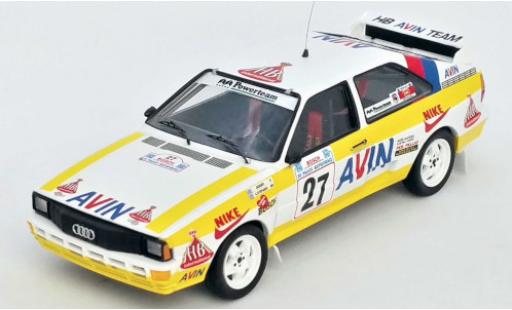 Audi Quattro 1/43 Trofeu quattro No.27 HB Avin Team HB Rally Acropolis 1986 Jigger/S.Konstantinos diecast model cars