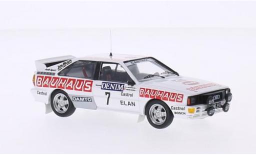 Audi Quattro 1/43 Trofeu quattro No.7 Bauhaus Jänner Rally 1984 B.Waldegaard/F.Wurz diecast model cars