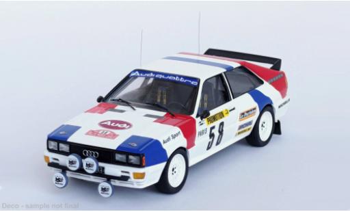 Audi Quattro 1/43 Trofeu quattro Rally Monte Carlo 1983 #58 1:43 diecast model cars