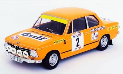 Bmw 2002 1/43 Trofeu ti No.2 Rallye Portugal 1972 L.Asterhag/C.Billstam diecast model cars