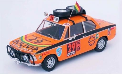 Bmw 2002 1/43 Trofeu ti No.29 Bolivia London - Mexico World Cup Rally 1970 W.Bendek/D.Hubner/J.Burgoa diecast model cars