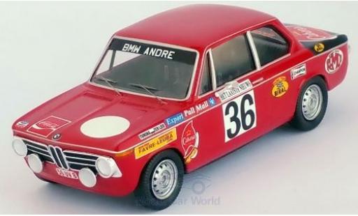 Bmw 2002 1/43 Trofeu ti No.36 Rally Ypres 1971 Pedro/Jimmy diecast model cars
