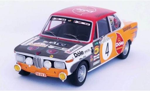 Bmw 2002 1/43 Trofeu ti No.4 Dole Bananas Rally Ypres 1973 Pedro/Jimmy diecast model cars