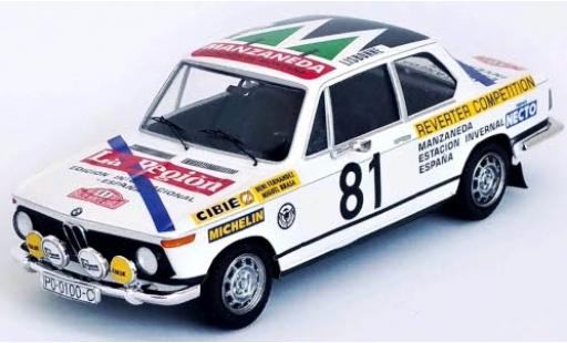 Bmw 2002 1/43 Trofeu ti No.81 Rallye WM Rally Monte Carlo 1977 B.Fernandez/M.Brasa diecast model cars