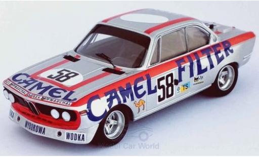 Bmw 3.0 1/43 Trofeu CSL No.58 Camel 24h Le Mans 1973 W.Brun/C.Kocher/J.-P.Aeschlimann diecast model cars