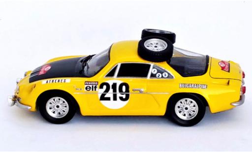 Alpine A110 1/43 Trofeu Bulgaralpine No.219 Rallye Monte Carlo 1969 A.Agura/A.Tomov diecast model cars