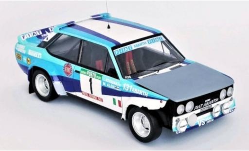 Fiat 131 1/43 Trofeu Abarth No.1 VS Corse Olio Rallye WM Rallye Portugal 1981 Crashed Car M.Alen/I.Kivimäki diecast model cars