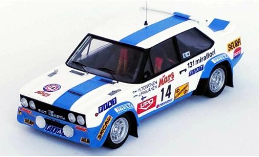 Fiat 131 1/43 Trofeu Abarth No.14 Rallye WM 1000 Lakes Rallye 1979 H.Toivonen/J.Paajanen diecast model cars