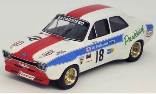 Ford Escort 1/43 Trofeu MK I 1300 GT RHD No.18 Broadspeed Tourist Trophy Silverstone 1973 P.Hanson diecast model cars