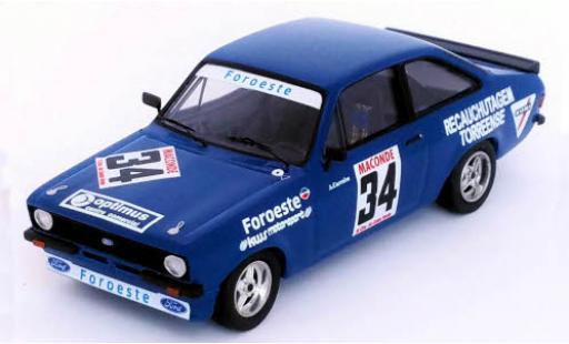 Ford Escort 1/43 Trofeu MK II No.34 Vila do Conde 1980 A.Carreira diecast model cars