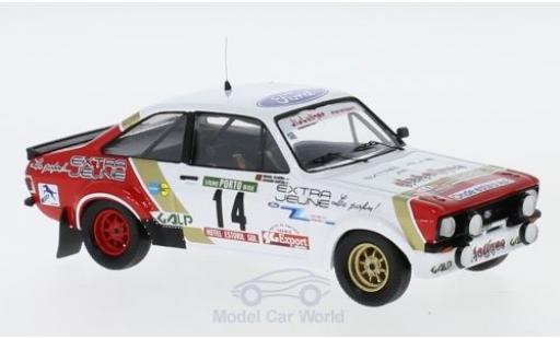 Ford Escort 1/43 Trofeu MK II RS 1800 No.14 Diabolique Motorsport Rallye WM Rallye Portugal 1984 J.Santos/M.Oliveira diecast model cars