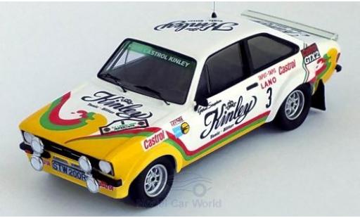 Ford Escort 1/43 Trofeu MK II RS 1800 No.3 Castrol Kinley Kinley Rally Ypres 1978 G.Staepelaere/F.Franssen diecast model cars