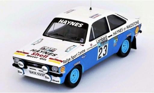 Ford Escort 1/43 Trofeu MK II RS 1800 RHD No.23 Haynes Rallye WM RAC Rallye 1978 J.Taylor/P.Short diecast model cars
