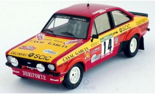 Ford Escort 1/43 Trofeu MK II RS No.14 Rallye WM Rallye Portugal 1985 C.Bica/J.Sena diecast model cars