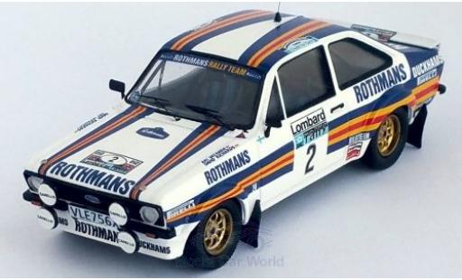 Ford Escort 1/43 Trofeu MK II RS No.2 Rothmans Rally Team Rothmans Rallye WM RAC Rallye 1981 A.Vatanen/D.Richards diecast model cars