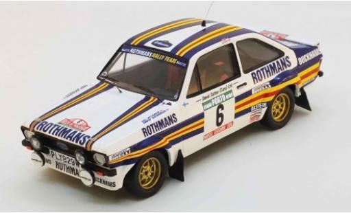 Ford Escort 1/43 Trofeu MK II RS No.6 Rothmans Rallye WM Rally Portugal 1981 A.Vatanen/D.Richards diecast model cars