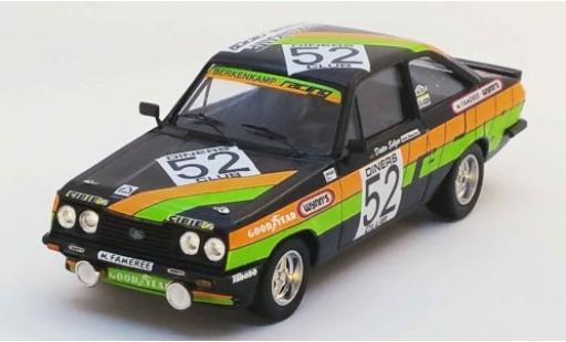 Ford Escort 1/43 Trofeu Mk II RS2000 No.52 Berkenkamp Racing 24h Spa 1979 A.Beauchef/D.Selzer/K.Mauer diecast model cars