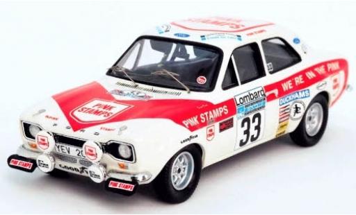 Ford Escort 1/43 Trofeu MkI RHD No.33 Pink Stamps Rally WM RAC Rally 1975 N.Rockey/D.Tucker diecast model cars