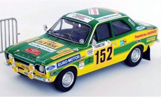 Ford Escort 1/43 Trofeu MkI RS2000 RHD No.152 Euro-Motor Rally Monte Carlo 1977 avec Absperrgitter A.Beauchef/J-R.Dubois/C.Keller diecast model cars