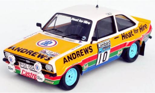 Ford Escort 1/43 Trofeu MkII RS 1800 RHD No.10 Andrews Rallye WM RAC Rally 1979 R.Brookes/P.White diecast model cars