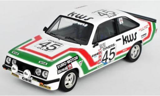 Ford Escort 1/43 Trofeu MKII RS 2000 No.45 KWS Motorsport 24h Spa 1978 H.Bauer/R.Dötsch/M.Mohr/W.Wolf diecast model cars