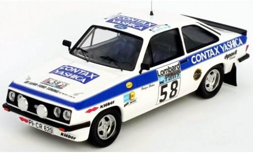 Ford Escort 1/43 Trofeu MKII RS 2000 No.58 Contax Yashica Rallye WM RAC Rallye 1978 H.Bohne/P.Diekmann diecast model cars