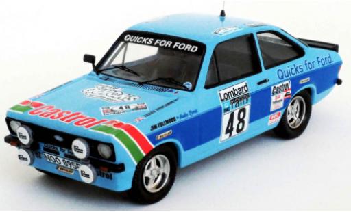 Ford Escort 1/43 Trofeu MkII RS 2000 RHD No.48 Quicks Team Castrol Quicks for Rallye WM RAC Rally 1980 M.Stuart/F.Rowlands diecast model cars
