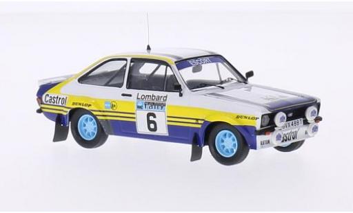 Ford Escort 1/43 Trofeu MKII RS No.6 Rothmans Rallye WM RAC Rallye 1979 avec Decals A.Vatanen/D.Richards diecast model cars