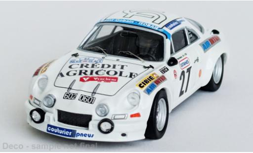 Alpine A110 1/43 Trofeu Renault Critérium Neige et Glace 1976 #27 1:43 diecast model cars