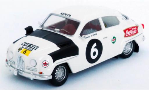 Saab 96 1/43 Trofeu RHD No.6 East African Safari Rally 12 J.A.Davies/D.Perros diecast model cars