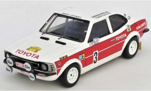 Diecast model cars Toyota Corolla 1/43 Trofeu Levin No.3 Team Europe Rally Schweden 1977 H.Mikkola/A.Hertz Toyota Corolla 1/43 Trofeu Levin No.3 Team Europe Rally Schweden 1977 H.Mikkola/A.Hertz diecast model cars
