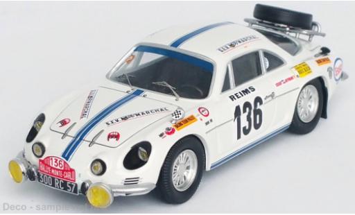 Alpine A110 1/43 Trofeu Renault No.136 Rallye Monte Carlo 1970 diecast model cars