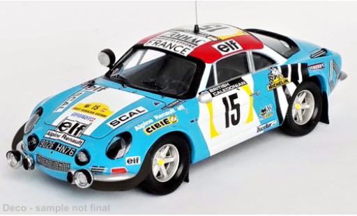 Alpine A110 1/43 Trofeu Renault No.15 Rallye WM Safari Rallye 1974 diecast model cars