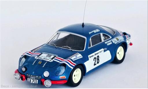 Alpine A110 1/43 Trofeu Renault No.28 Circuit of Irland 1977 diecast model cars
