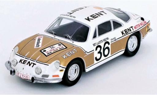 Alpine A110 1/43 Trofeu Renault No.36 Kent Rallye Ypres 1972 diecast model cars