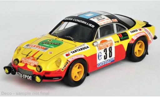 Alpine A110 1/43 Trofeu Renault No.38 Rallye WM Rallye San Remo 1981 diecast model cars
