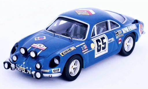 Alpine A110 1/43 Trofeu Renault No.65 Tour de Corse 1969 diecast model cars