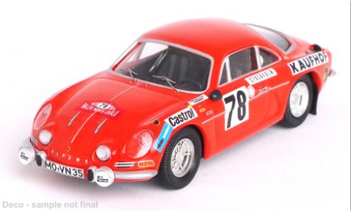 Alpine A110 1/43 Trofeu Renault No.78 Rallye WM Rallye Monte Carlo 1975 diecast model cars