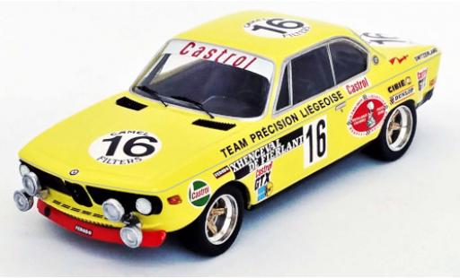 Bmw 2800 1/43 Trofeu CS (E9) No.16 24h Spa 1972 diecast model cars