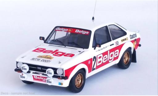 Ford Escort 1/43 Trofeu Mk II RS 1800 No.2 Belga Rallye Condroz 1979 diecast model cars