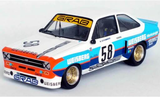 Ford Escort 1/43 Trofeu Mk II RS 1800 No.58 Weisberg DRM Hockenheim 1976 diecast model cars