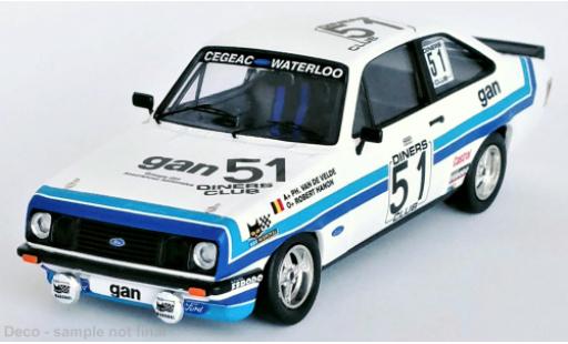 Ford Escort 1/43 Trofeu MK II RS 2000 No.51 24h Spa 1981 diecast model cars