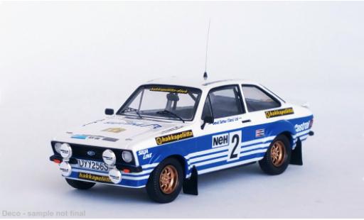 Ford Escort 1/43 Trofeu MK II RS No.2 Rallye WM Rallye Suède 1982 diecast model cars