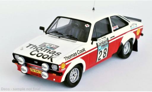 Ford Escort 1/43 Trofeu MK II RS RHD No.28 Thomas Cook Rallye WM RAC Rallye 1980 diecast model cars