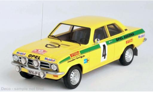 Diecast model cars Opel Ascona 1/43 Trofeu A No.4 Irmscher tuning Rallye Rüsselsheim 1973 Opel Ascona 1/43 Trofeu A No.4 Irmscher tuning Rallye Rüsselsheim 1973 diecast model cars