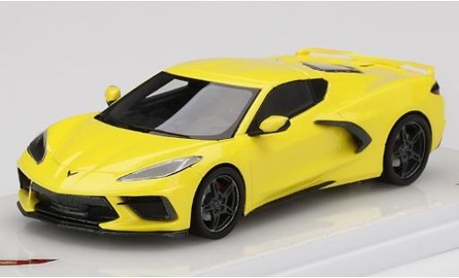 Chevrolet Corvette 1/43 TrueScale Miniatures (C8) Stingray metallic yellow 2020 diecast model cars