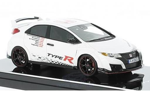Diecast model cars Honda Civic Type R 1/43 TrueScale Miniatures Type R white/Dekor 2016 Honda Civic Type R 1/43 TrueScale Miniatures Type R white/Dekor 2016 diecast model cars