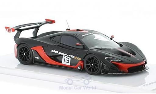 McLaren P1 1/43 TrueScale Miniatures GTR matt-black/red diecast model cars