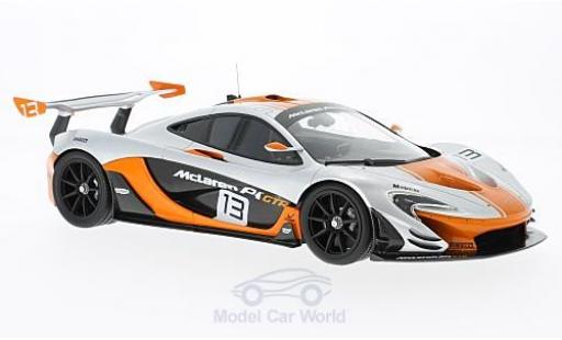 McLaren P1 1/18 TrueScale Miniatures -GTR grey/orange No.13 2015 diecast model cars